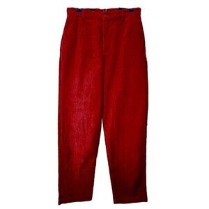 Lands End High Rise Corduroys Womens 10 Coral Rose Preppy Prep School Mom Pants